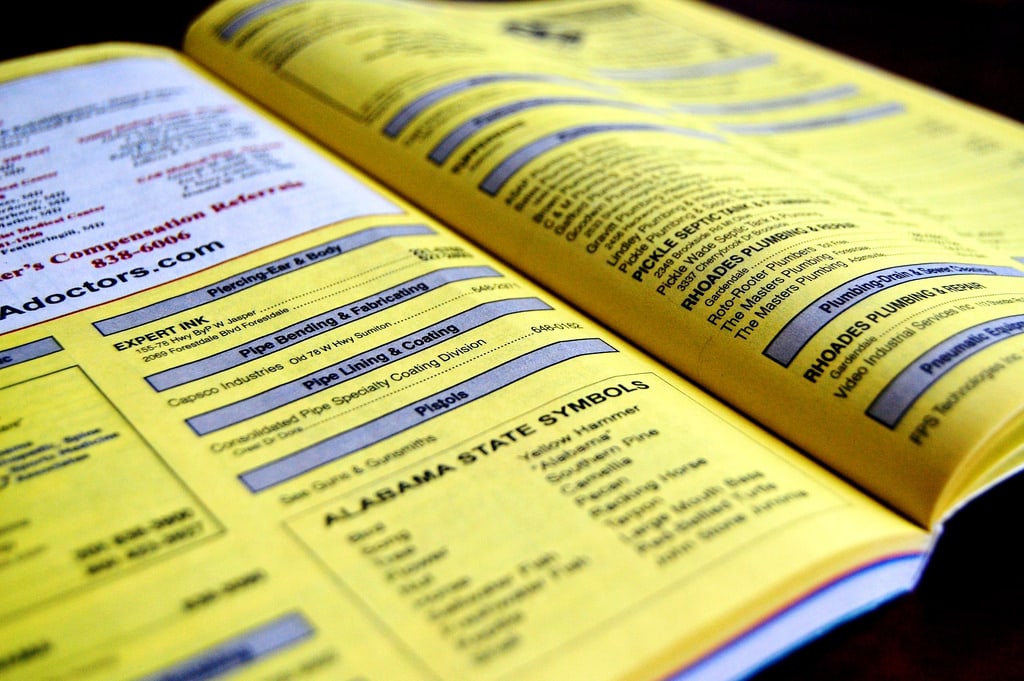 yellow pages ad